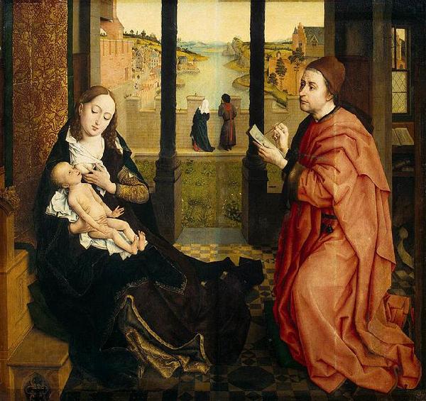 Rogier van der Weyden St Luke Drawing a Portrait of the Madonna oil painting picture